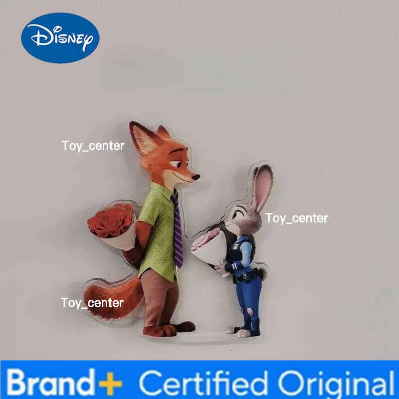 Disney Hot Anime Zootopia 2 Cartoon Character Creativity Acrylic Rotating Magnetic Attachment Fridge Magnet H260123