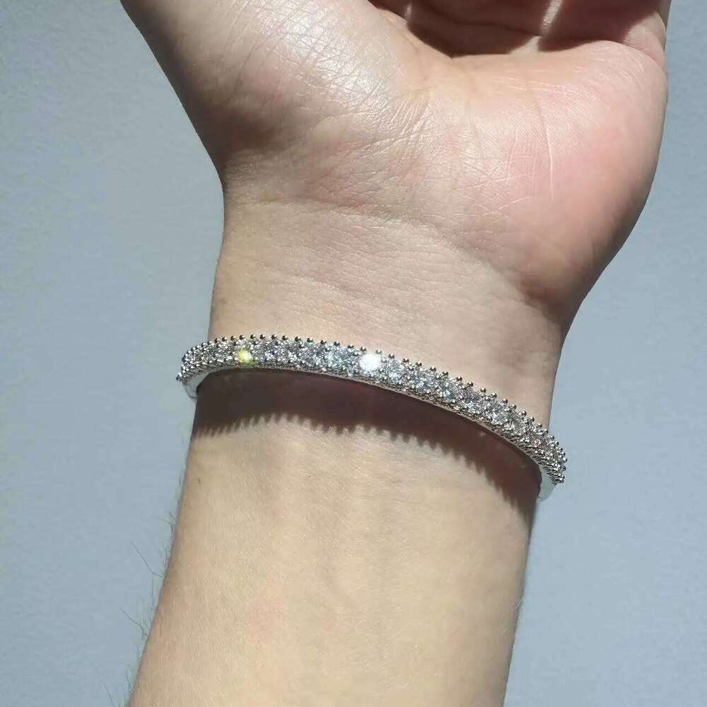 S925 Sterling Silver Bracelet Women Minimalist Smooth Hypoallergenic Jewelry Gift For Friends Valentine's Day Z260123