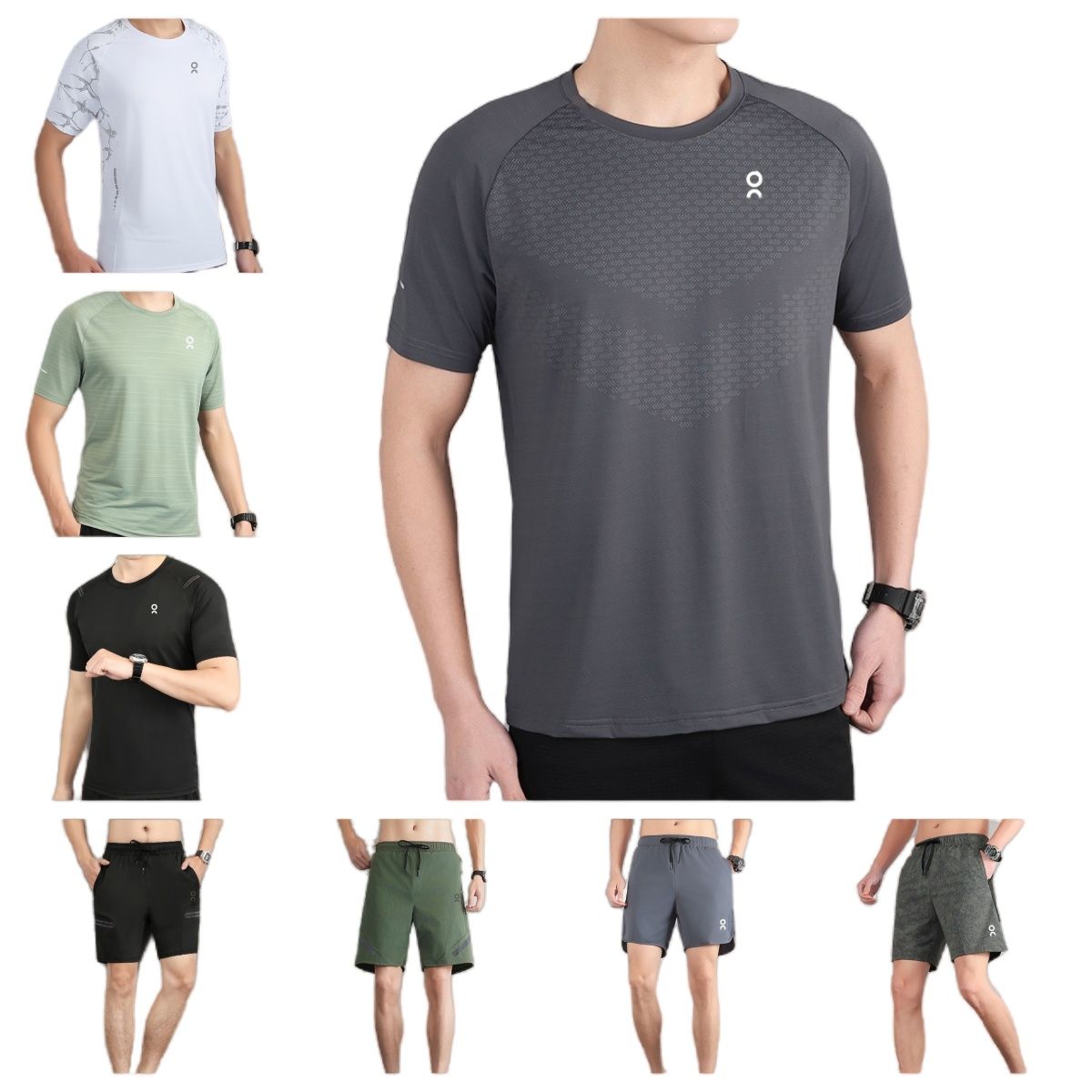 2026 summer mens tracksuit womens designer clothing sportswear refreshing shorts and t shirt set breathable quick dry running sports suit