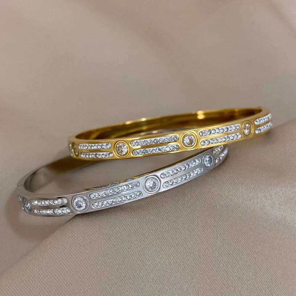 OUFEI Jewelry Lovers' Fashion Glue Gold Color Hiphop Rock Metal Bangles Man Bracelets Factory Z260123