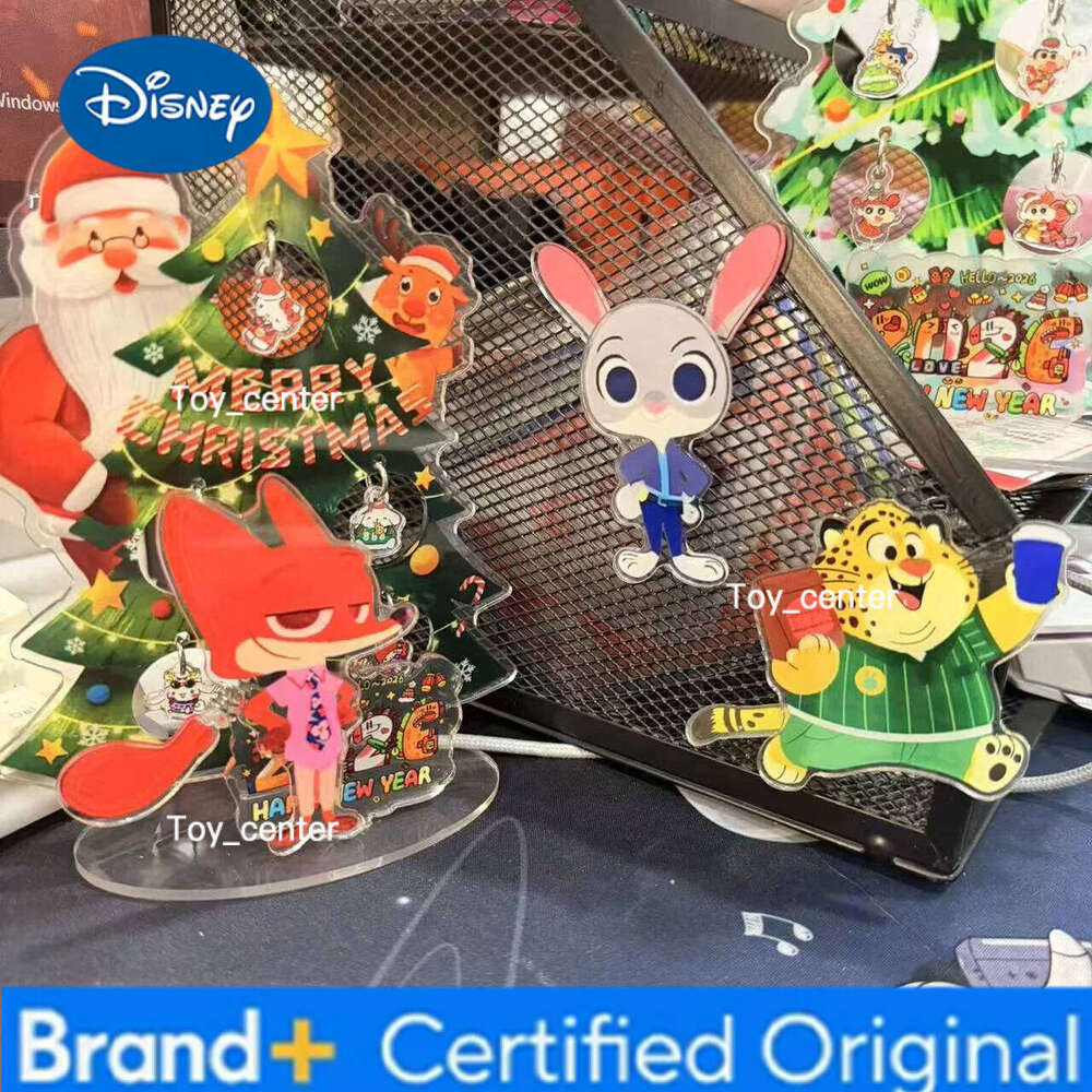 Disney New Luckin Coffee Zootopia 2 Collaboration Acrylic Spring Refrigerator Magnet Souvenir Collectible H260123