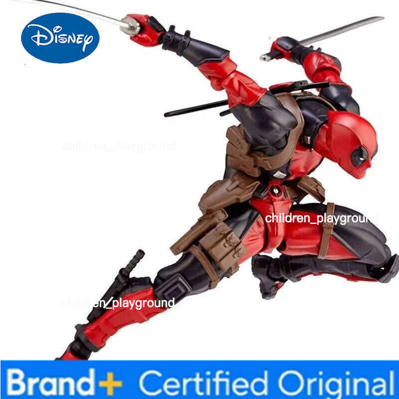 Disney 2024 New Revoltech Yamaguchi Wolverine Deadpool Comic Version Action Figure Model Toys Joint Movable Birthday Gift For Friends H260123 - view 6
