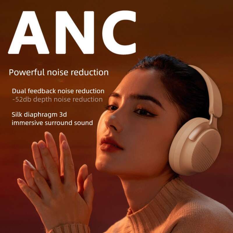 Famous Brand Simple Sports ANC Active Noise Cancelling Over Ear Long Battery Life Gaming Wireless Bluetooth Headphones CKS