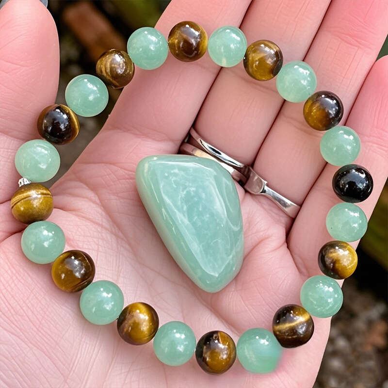 Bracelet Green Tiger Eye Gemstone Healing Stone for Delicate Daily Wear and Meaningful Jewellery Gift High Quality Texture