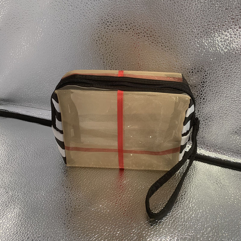 new Internet-famous Transparent Waterproof Cosmetic Bag Portable Large-capacity Multi-functional Storage Bag Handheld Travel Toiletry Bag