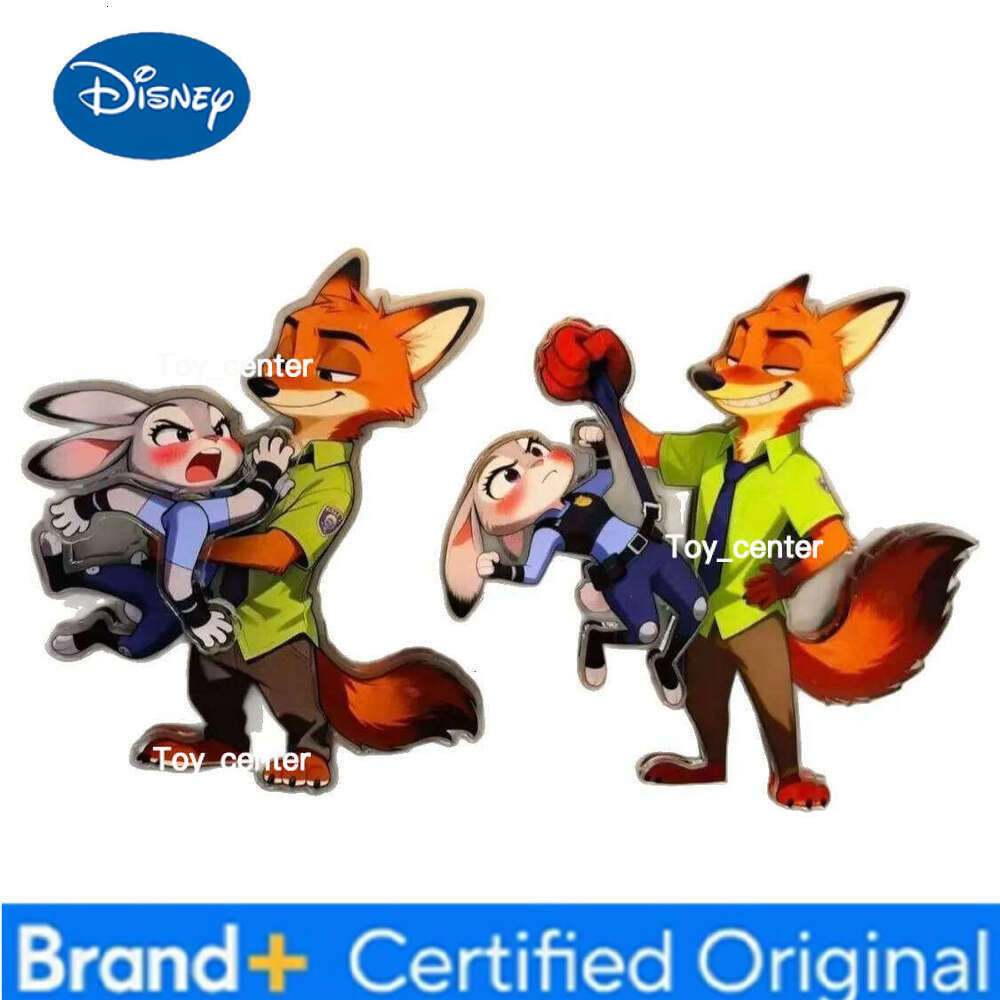 Disney Zootopia Fox Nick Judy Rotating Refrigerator Magnet Cute High Value Magnetic Small Decoration Gift for Friends Unique H260123