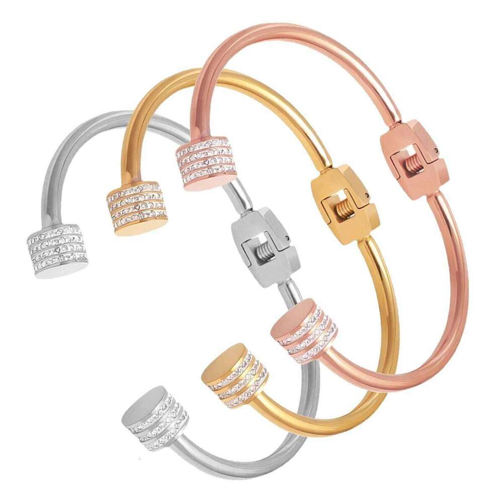 SHENNAIMING brand Stainless Steel Wire Bracelet Trendy Three Color Geometric Hip-Hop Jewelry Wholesale Gift Z260123