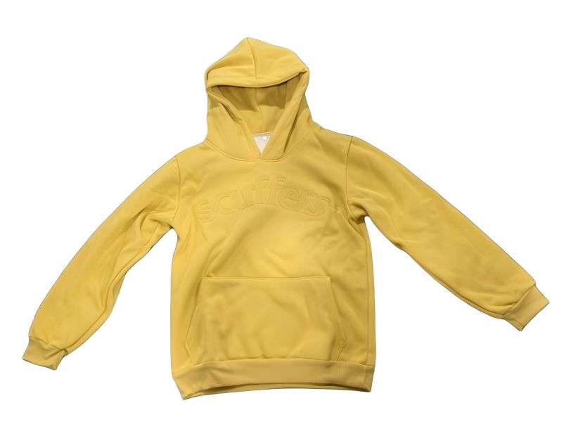 Men's Hoodies Simple Fresh Style Yellow Loose Sweatshirts Korean Harajuku Casual Cotton Comfort Fashion Long-Sleeves Anime