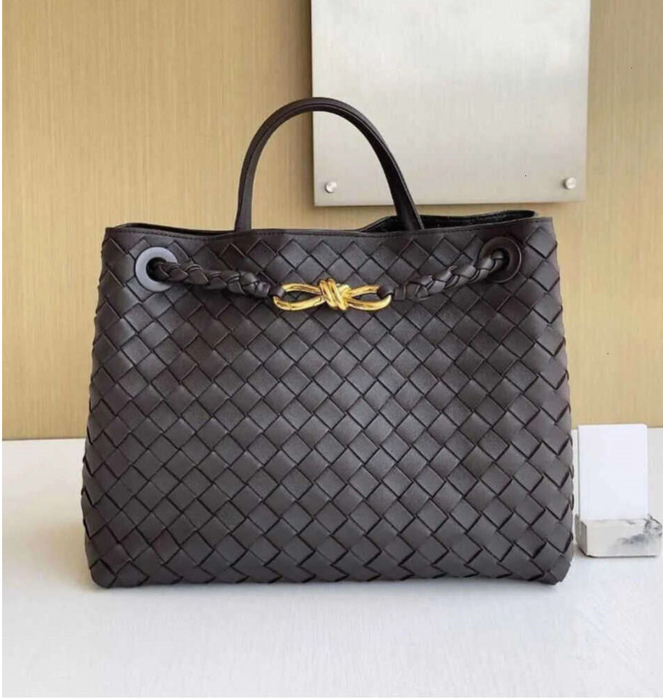 2026 8-line Buckle Leather Bags Top Woven Womens Portable Single Shoulder Crossbody Official Document Tote Bag PTXq