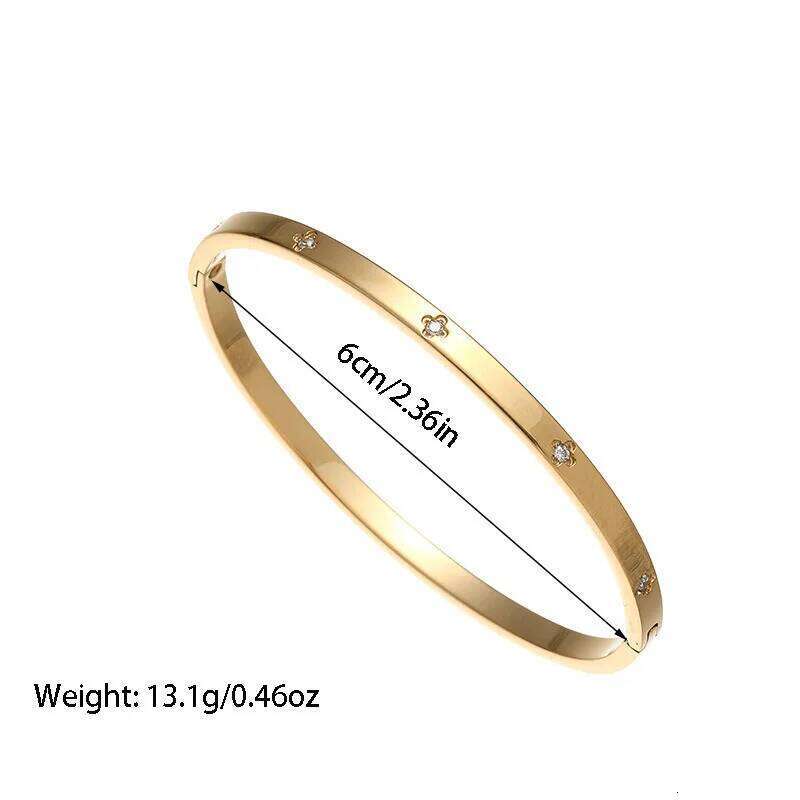 ZAKOL Simple Stainless Steel Zircon Inlaid Bracelet Bangle for Women Buling CZ Crystal Minimalist Fashion Jewelry Gift Z260123