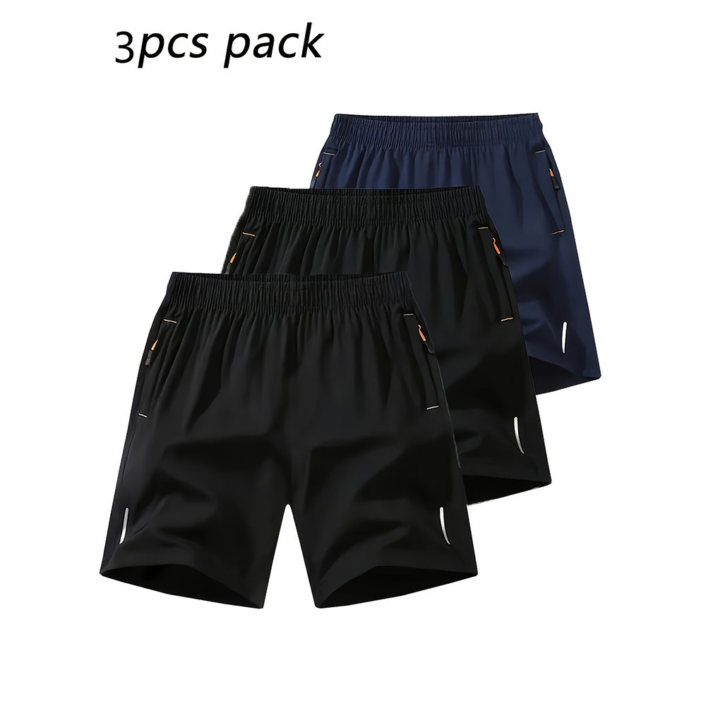 3-Pack Men's Casual Shorts 2026 New Arrival Solid Color Summer Breathable Fitness Running Sports Shorts for Daily Wear Muilt choice - view 6