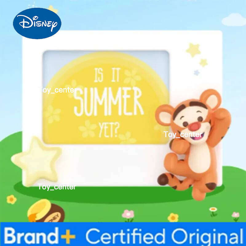 Disney The Dreamy Day Series Action Toys Cute Winnie Pooh Piglet Eeyore Tigger Photo Frame Figure Model Gifts H260123