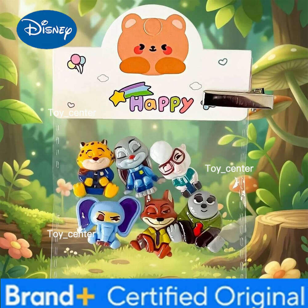 Disney Cute Cartoon Sitting Pose Zootopia DIY Resin Accessories Refrigerator Magnet Sticker Keychain Shoe Decor Wholesale H2601231