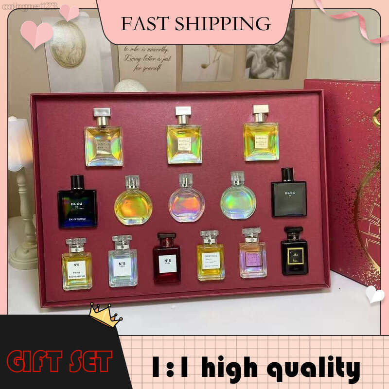 High Quality mini Perfume 30ML 75ML 14pcs set With Box set for gift mini cologne perfume set Fragranc spray lasting fragrance perfum men women Cologne Christmas Gift