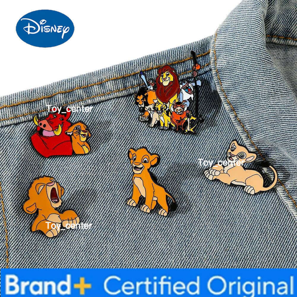 Disney 5 Pcs Creative and Lovely Cartoon Anime King of The Jungle Metal Alloy Brooch Refrigerator Magnets Decorative Gift for Friends H260123