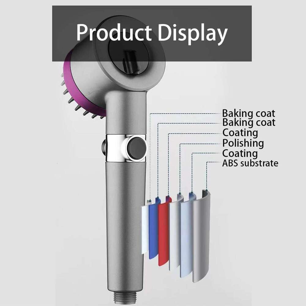 Filtered Handheld View Window for Head, Bathroom Shower Faucet with New Ion Drop, Turbocharger, and Multiple Spray Modes 26Y0123