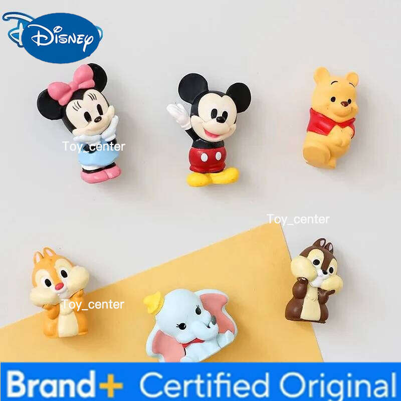 Disney Mickey Minnie Mouse Set Cartoon Cute Chip Dale Refrigerator Magnet Decorate Winnie The Pooh Gift H260123