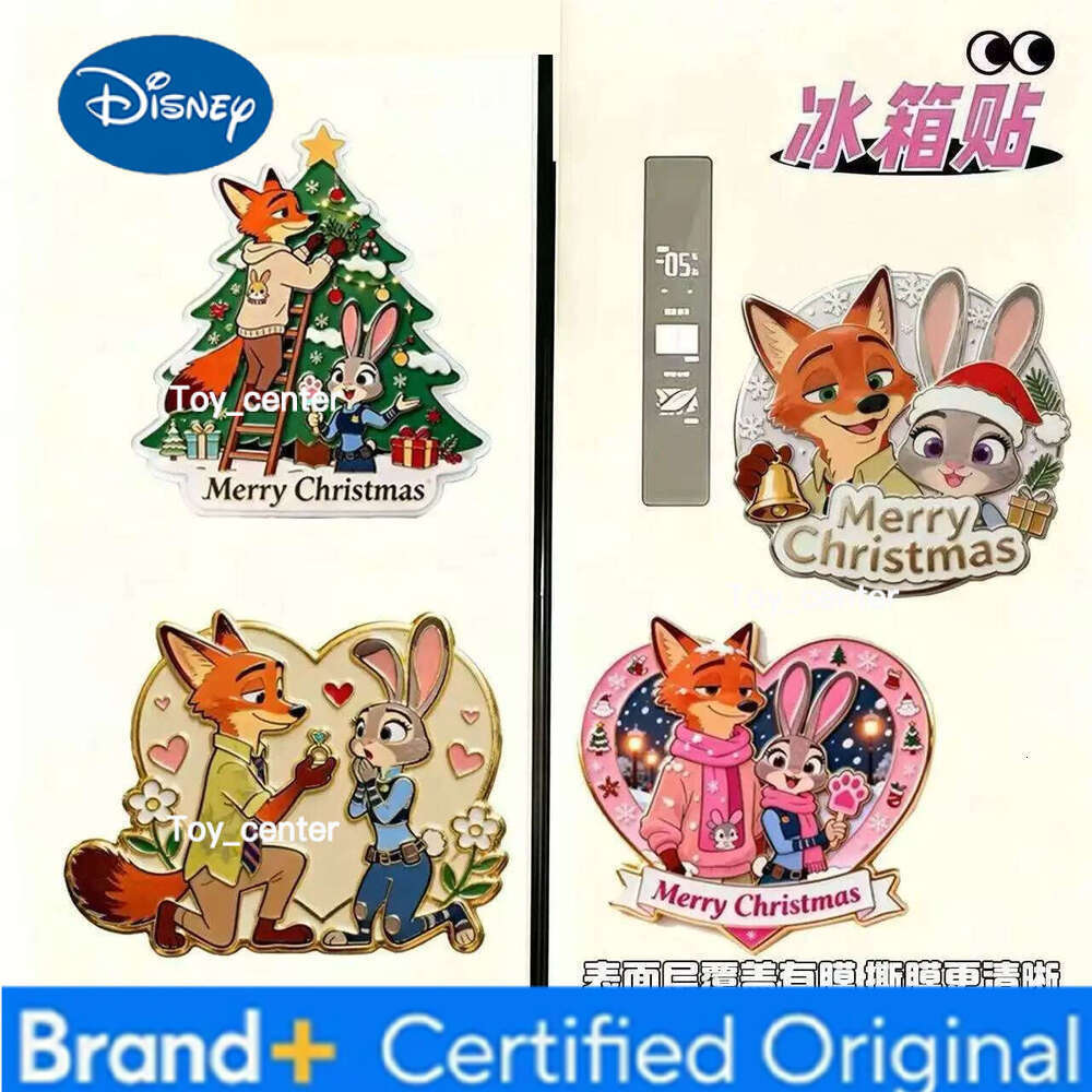 Disney Zootopia Cartoon Acrylic Magnetic Fridge Stickers High Value Trendy Cute Series Decor Gift for Fans H260123