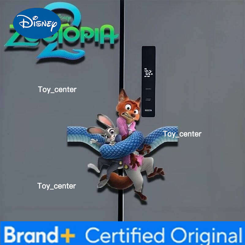 Disney New Best-selling Anime Zootopia 2 Christmas-themed Acrylic Fridge Magnets for Decoration Trendy Magnetic Stickers H260123