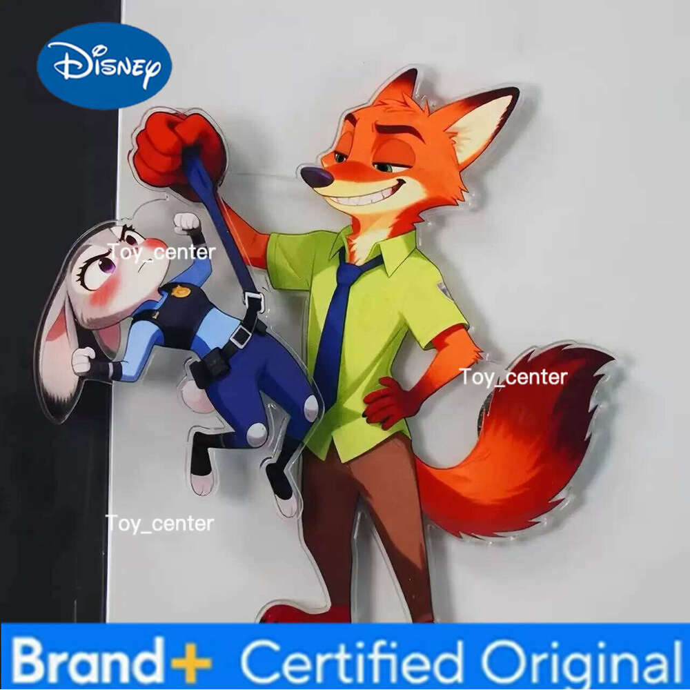 Disney Zootopia Judy Nick Rotating Magnetic Stickers High Value Acrylic Fridge Decor H260123