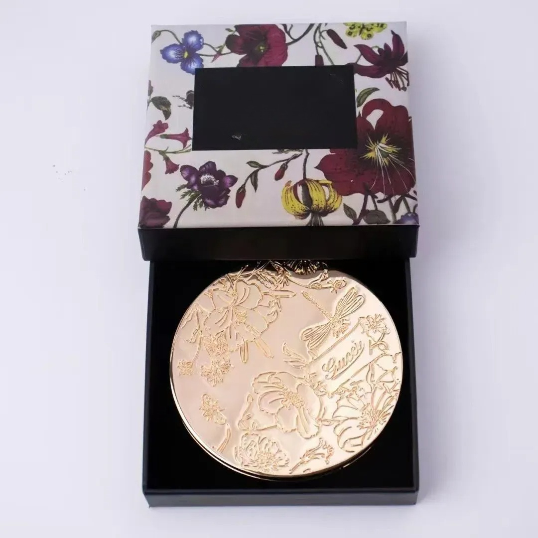 Portable Folding Makeup Mirror Double Sided Cosmetic Mirror Compact Travel Mirror for Women Gold Silver Fashion Mirror