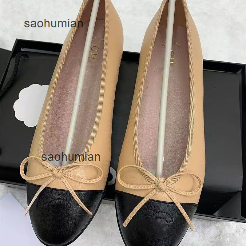 Paris designer ballerina Ballet Flats Shoes Women brands Quilted Genuine Leather Slip on Ballerina Round Toe Ladies Dress Shoes Z chanelll chanels channels cc 0Y66