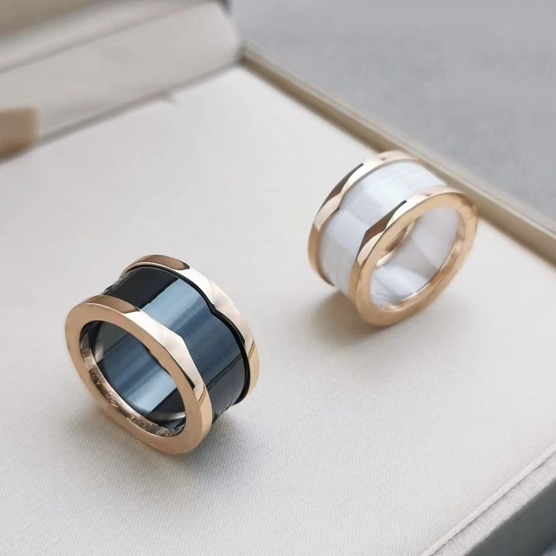 rings for women Titanium steel silver love ring men and women rose gold jewelry for lovers couple rings gift size 5-11 Gold Filled/Plated