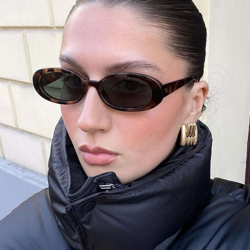 Oval Small Frame 2025 New Trendy Street UV Protection Ins Style Sunglasses