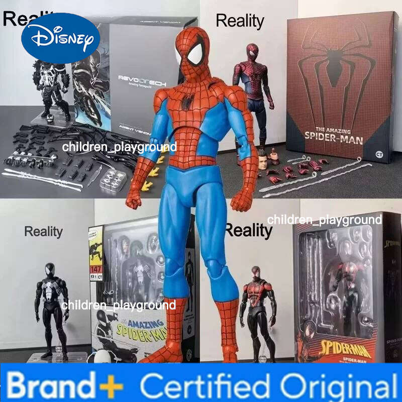 Disney CT Full Range In Stock Spiderman Mafex 143 Ben Reilly Comic Ver The Amazing Spider-Man 001 Anime Action Figure Toys Gift H260123
