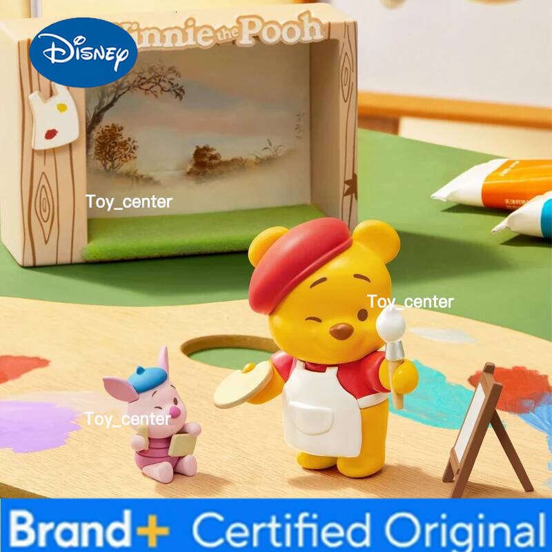 Disney Original Winnie The Pooh Autumn Outing Series Blind Kawaii Tigger Mystery Box Anime Figure Decoration Collection Kids Gifts H260123
