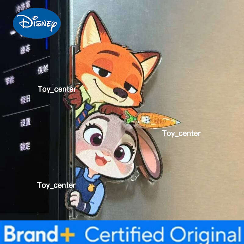 Disney Zootopia 2 Rotating Magnetic Stickers, High-Value New-Style Acrylic Refrigerator Decoration, Perfect for Gifting H260123
