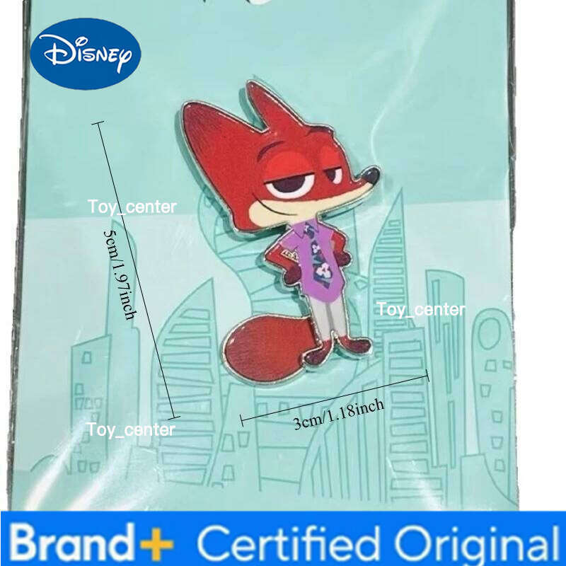 Disney New Best-selling Anime Cartoon Zootopia Collaboration Limited Edition Metal Brooch Badge Holiday Gift H260123