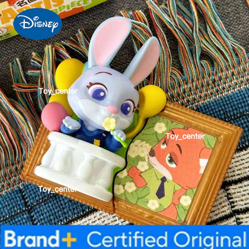 Disney In Stock 2 Famous Painting Series Magnetic Sticker Zootopia Judy Nick Cute Gifts Toys H260123