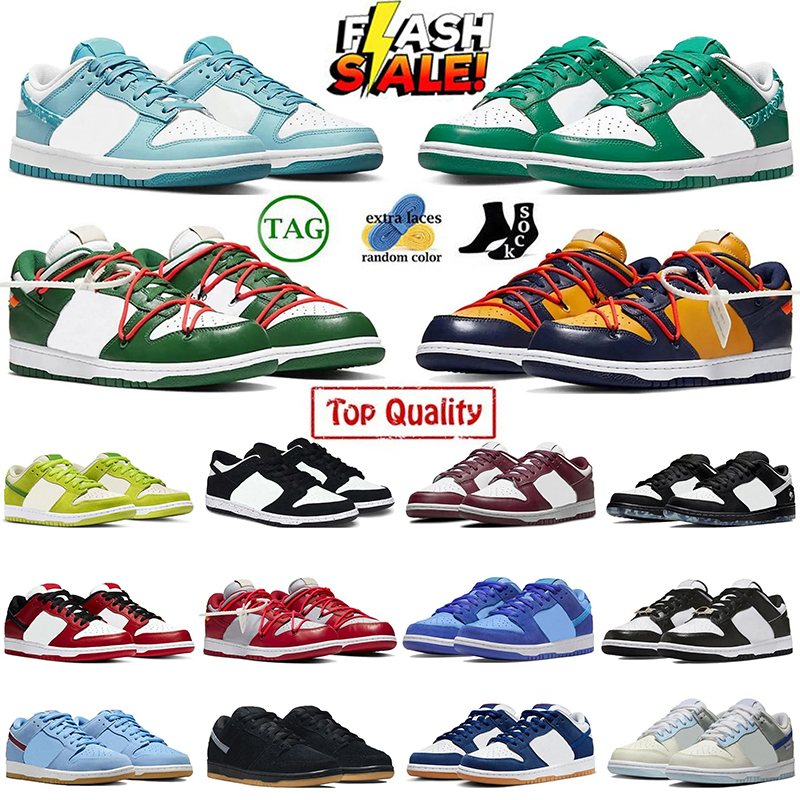 2026 Designer dunsk low casual shoes Running Shoes Men Women Sneakers Blue Paisley Green Paisley Panda Pigeon Green Lthrow orange Outdoor Sports Trainers 36-45