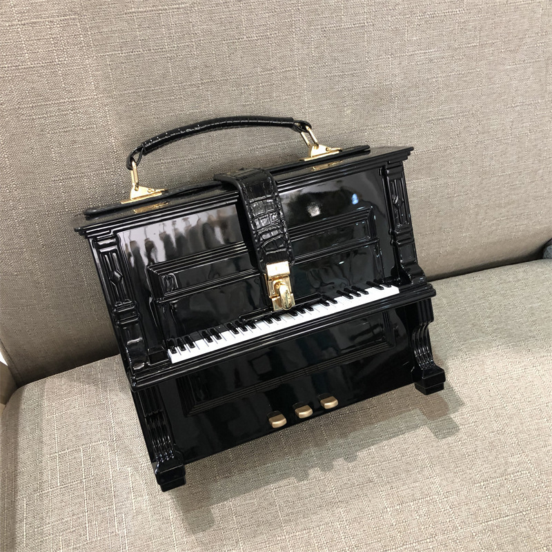 Womens Bag 2024 Piano Bag Acrylic Box Bag Single Shoulder Crossbody Bag Shaped Bag Small Square Bag 240907Z