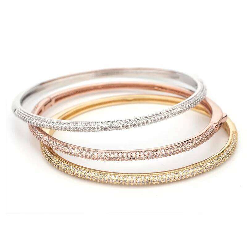 New Luxury Wedding Party Jewelry Top Quality Gifts Women For Men Fashion Bangle Z260123