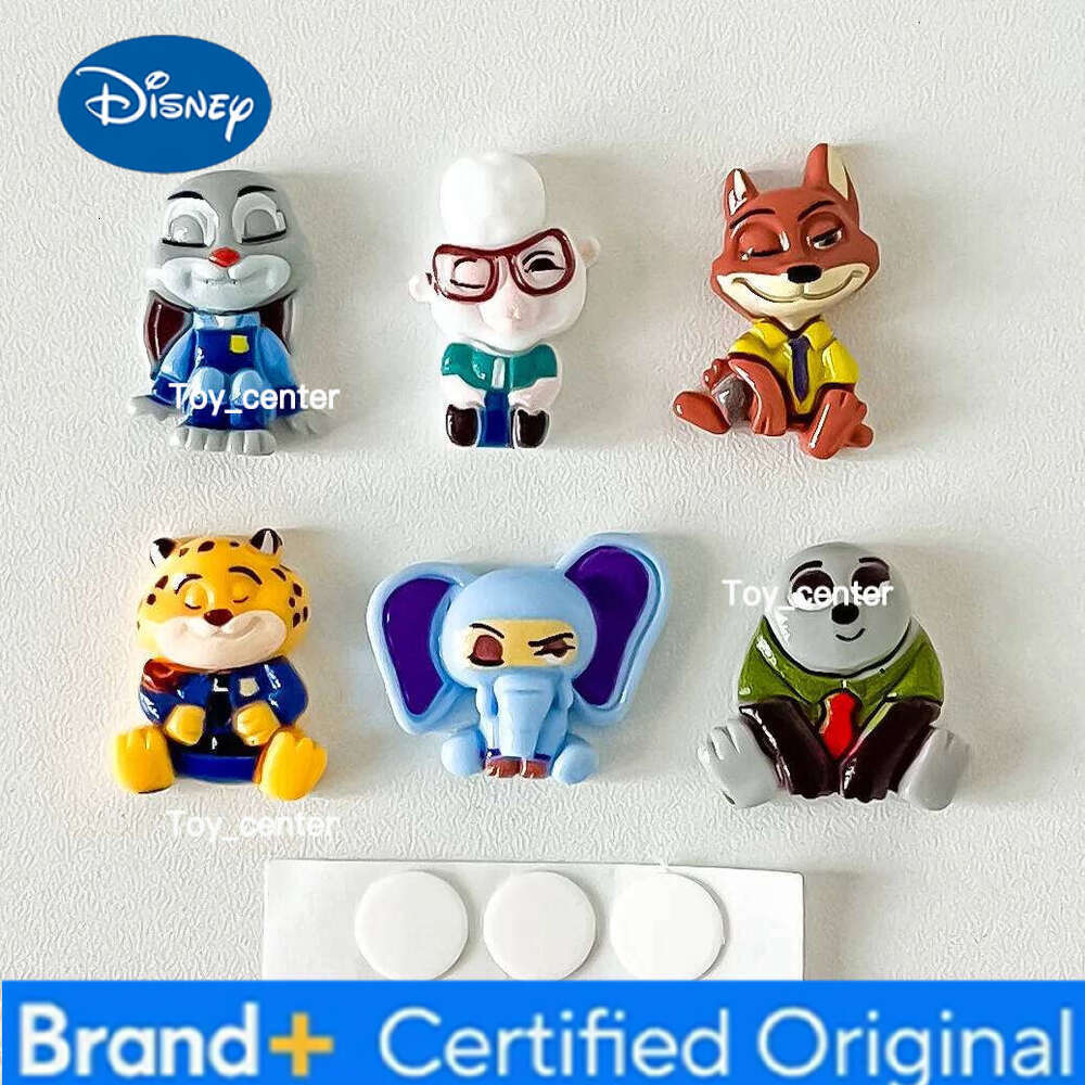 Disney Cute Cartoon Sitting Pose Zootopia DIY Resin Accessories Refrigerator Magnet Sticker Keychain Shoe Decor Wholesale H2601231