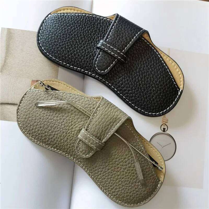 Soft leather portable ins case, sunglasses, men's and women's glasses storage bag, protective cover 26W0123