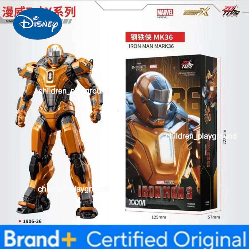 Disney ZD Toys Mark 35 Red Snapper Iron Man 24 22 MK 47 Tony Stark Ironman Figure Action Collect Toy Gift H2601231