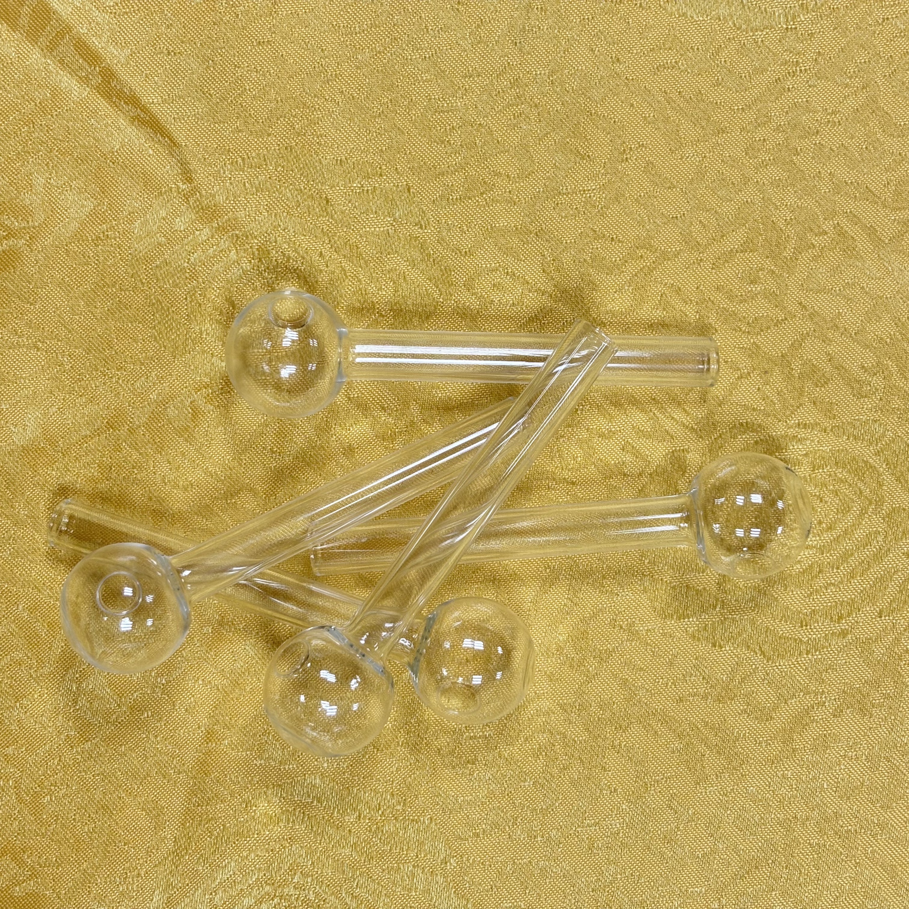 STOCK IN USA, 9pcs High Borosilicate Glass Oil Burner Pipe, high quality 4inch glass tube smoking water pipes Smoking Accessories, 3-7 Days Delivery b