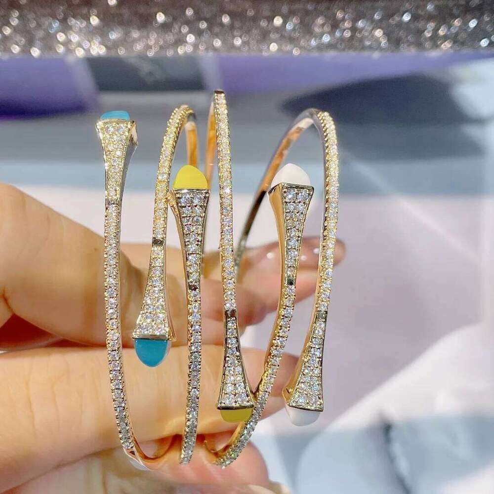 HIBRIDE New Charms Geometric Bracelet&Bangle For Women Bridal Cubic Zircon Dubai Party Wedding Jewelry bijoux B-166 Z260123