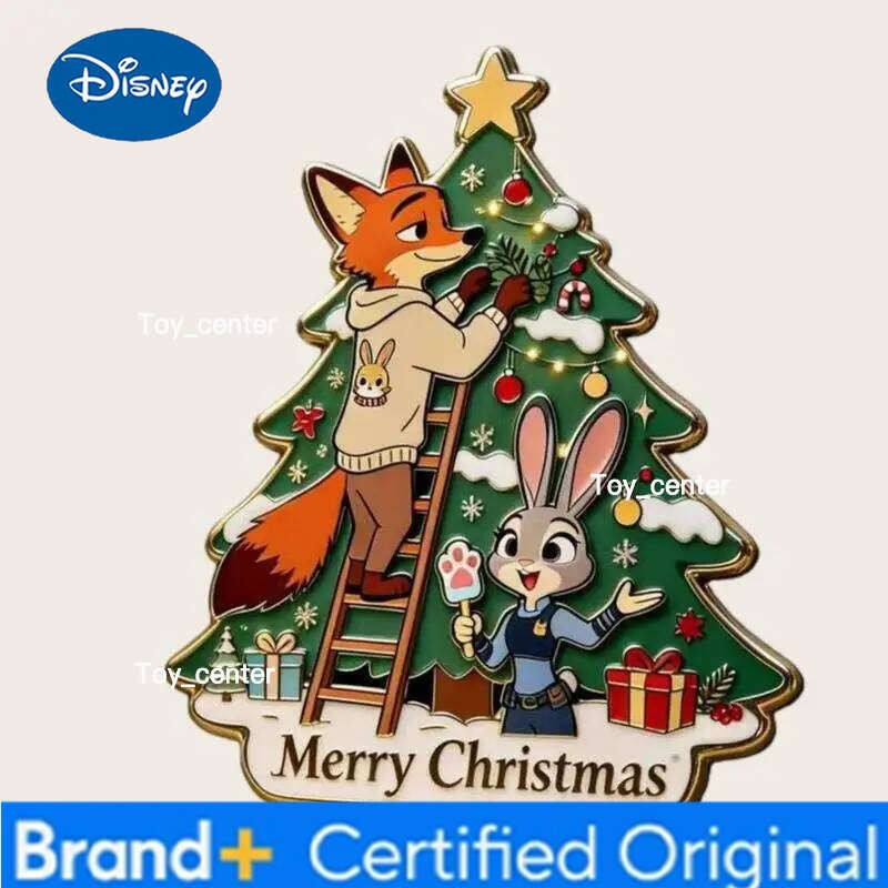 Disney 3pcs Zootopia 2 Nick Judy Acrylic Magnetic Suction Flat Refrigerator Sticker Room Decoration Accessories Festival Gift H260123