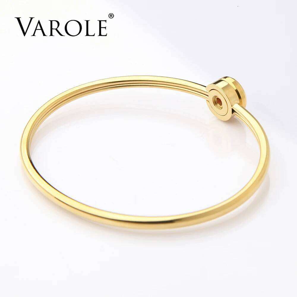 Can Open Shining Crystal Cuff For Women Jewelry Stainless Steel Gold Color Bracelets & Bangles Female Pulseras Z260123