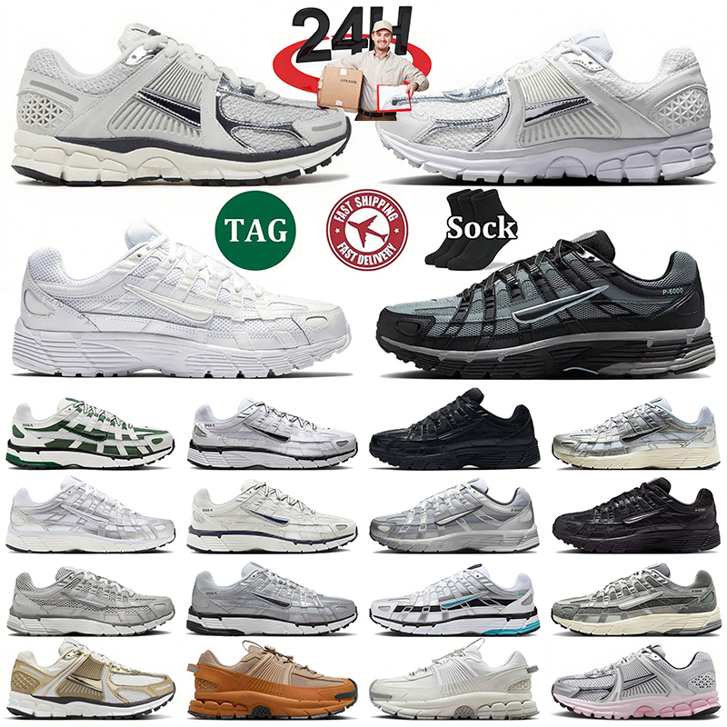 Designer Shoes p6000 Mens Shoes Vomero 5 P 6000 Running Shoes vomeros for Men Women Sneakers Triple Black White Khaki Metallic Sier Racer Blue Casual Outdoor Sports
