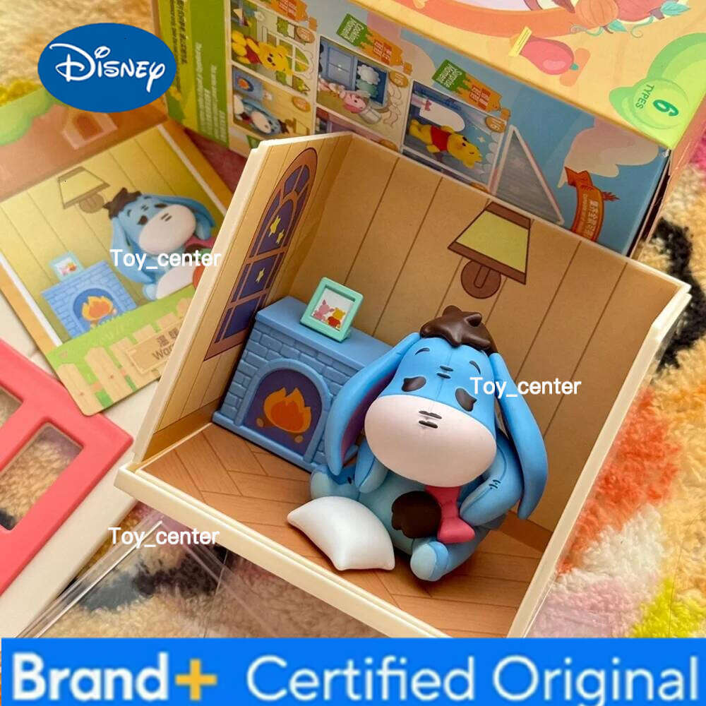 Disney Moment Series Winnie the Pooh Piglet Eeyore Anime Figure Toys Dolls Collection Kids Gifts Home Decro H260123
