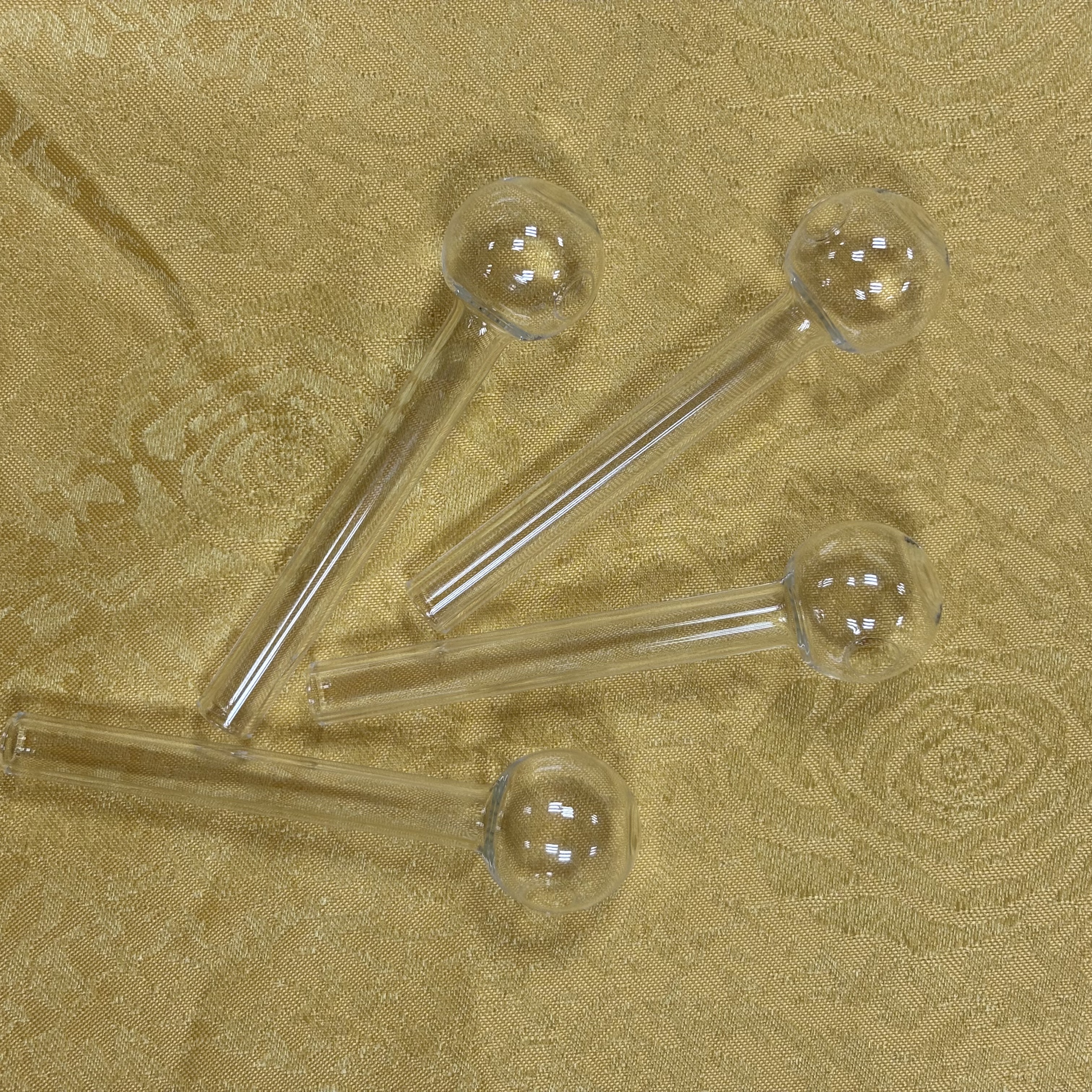 STOCK IN USA, 9pcs High Borosilicate Glass Oil Burner Pipe, high quality 4inch glass tube smoking water pipes Smoking Accessories, 3-7 Days Delivery b