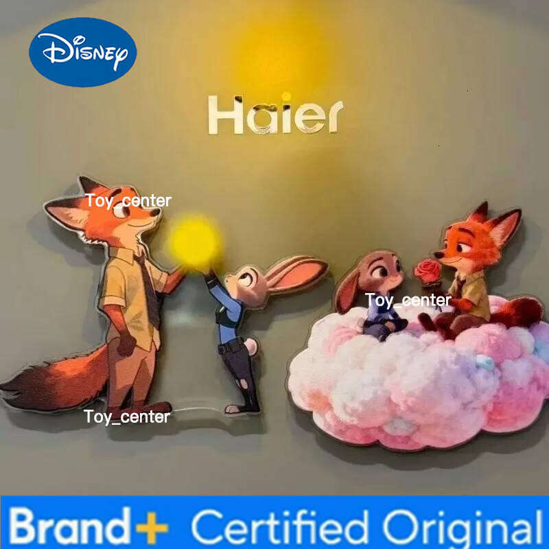 Disney Zootopia Acrylic Magnetic Rotating Cartoon Ice Decoration High Value Trendy Creative Refrigerator Magnet H260123