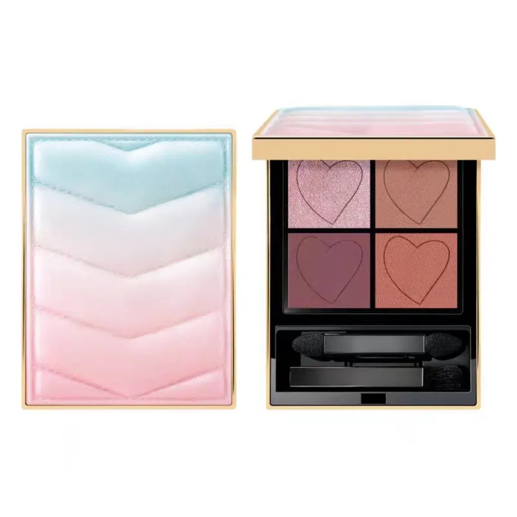 Brand Couture Mini Clutch Makeup Macaron gradient Eye shadow 4 Colors Matte Eyeshadow shadows palette with brush