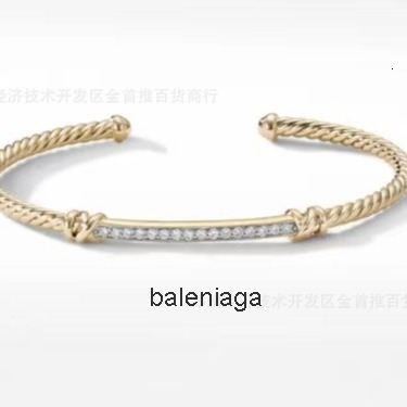 designer luxury jewelry for men women gold silver woman fashion trend twisted open bracelet with diamonds db97 david yurmab yurman yourman EBLX UADR 06HP