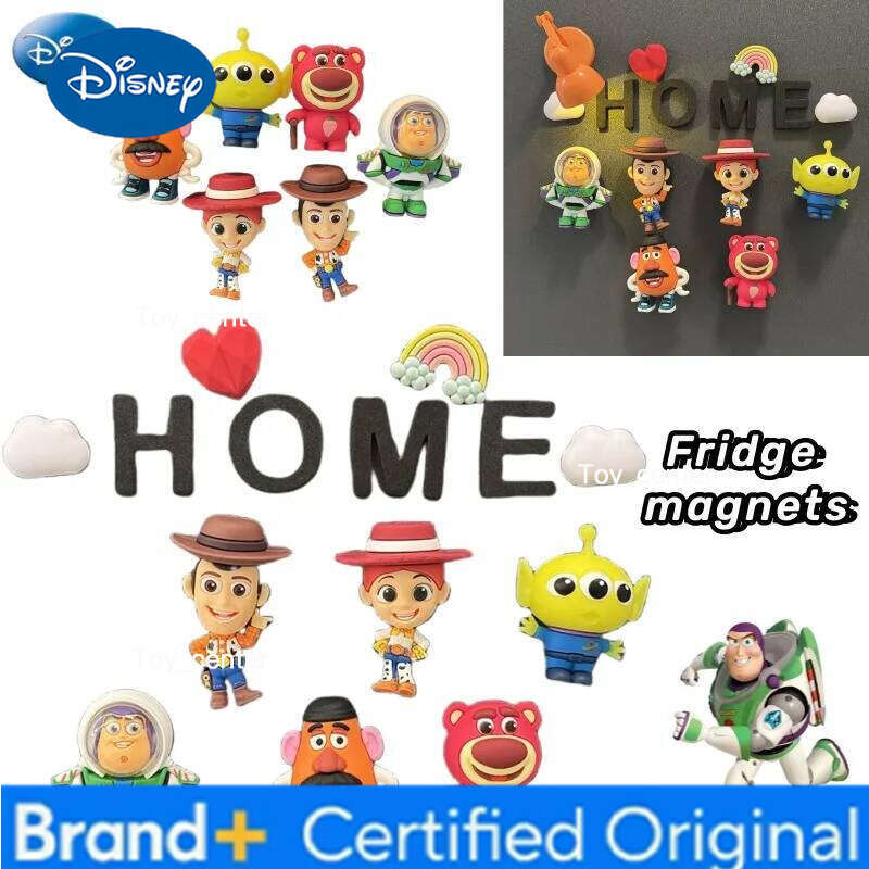 Disney Toy Story Woody Buzz Lightyear Anime Peripheral Creative Cartoon Magnetic Fridge Magnet High Value Home Decoration Gift H260123